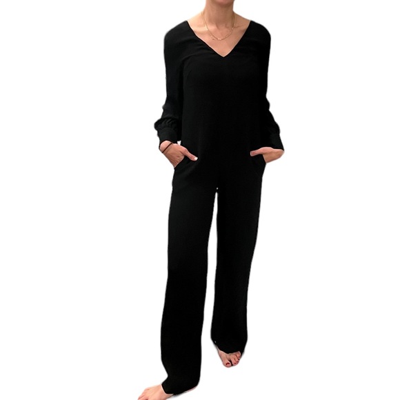 Massimo Dutti Pants - Massimo Dutti Double V Wide Leg Jumpsuit ( NWT)